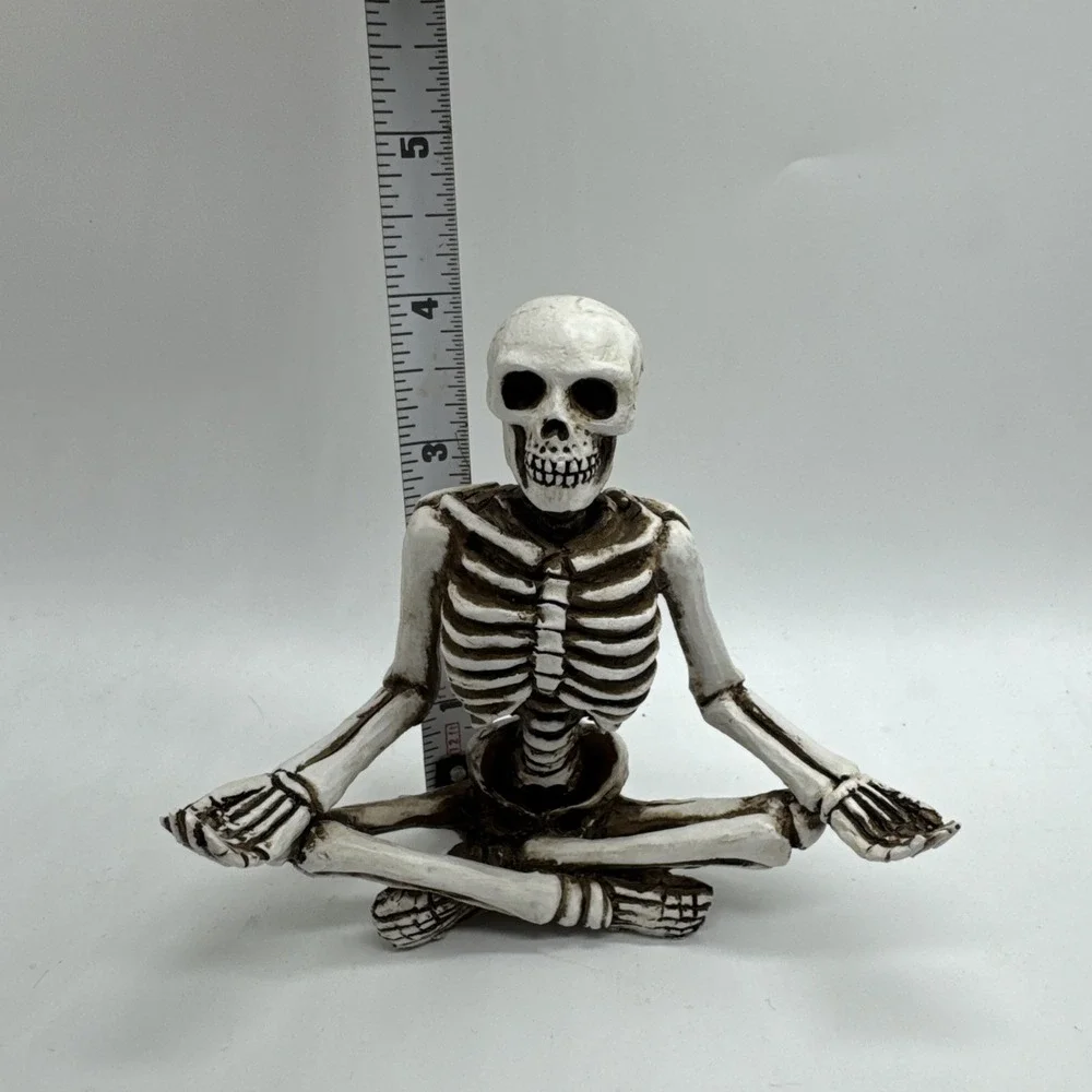 Skeleton Yoga Meditation Pose Decorative